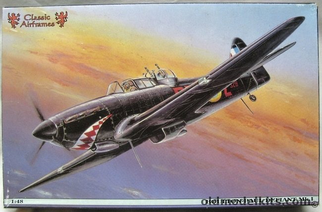 Classic Airframes 1/48 Boulton-Paul Defiant Mk1, 95-404 plastic model kit